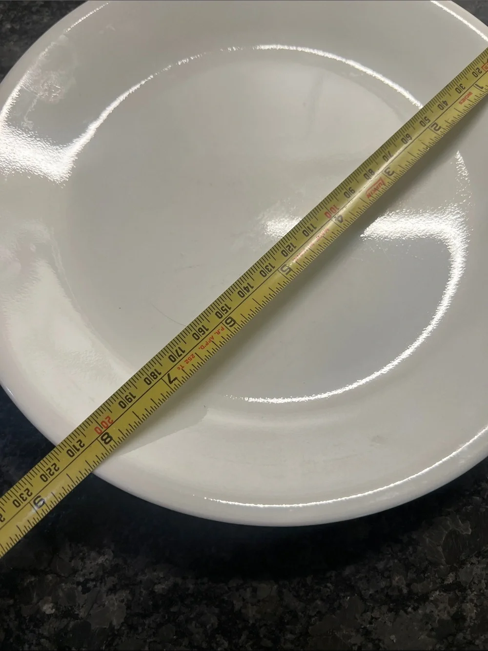 Vintage Corelle Winter Frost White Ceramic lunch or salad Plates - Set of 3